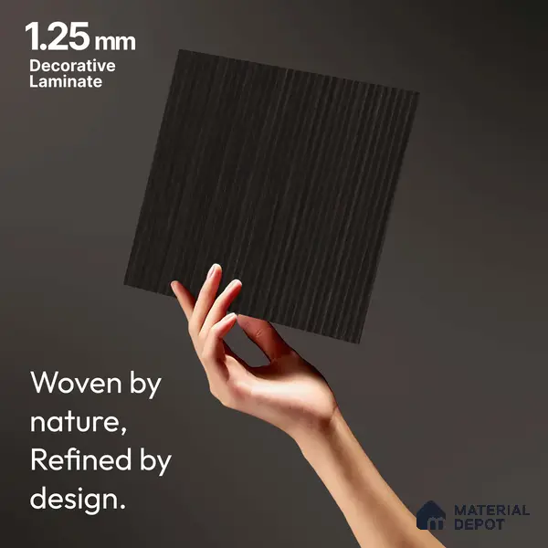 Wooden Fluted LM 18339 8 ft x 4 ft Texture Finish Decorative Laminate - 1.25 mm | Suitable for TV Unit,Wardrobe, Kitchen Cabinets