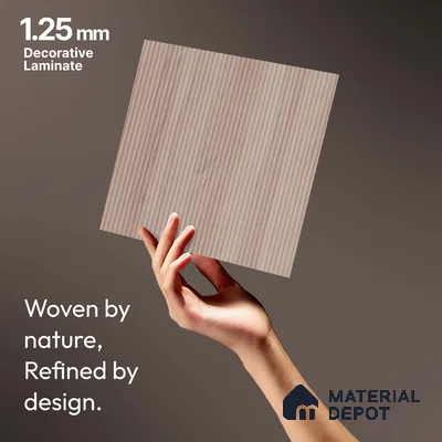 Wooden Fluted LM 18340 8 ft x 4 ft Texture Finish Decorative Laminate - 1.25 mm | Suitable for TV Unit,Wardrobe, Kitchen Cabinets