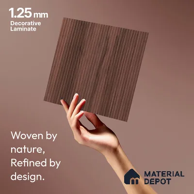 Wooden Fluted LM 18341 8 ft x 4 ft Texture Finish Decorative Laminate - 1.25 mm | Suitable for TV Unit,Wardrobe, Kitchen Cabinets