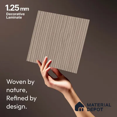 Wooden Fluted LM 18343 8 ft x 4 ft Texture Finish Decorative Laminate - 1.25 mm | Suitable for TV Unit,Wardrobe, Kitchen Cabinets