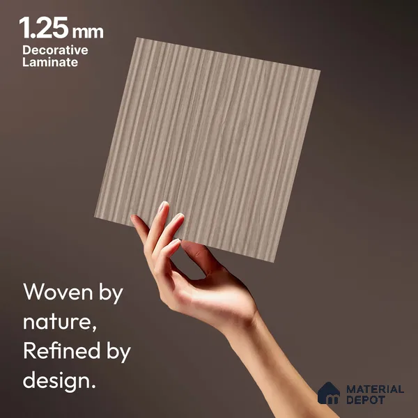 Wooden Fluted LM 18343 8 ft x 4 ft Texture Finish Decorative Laminate - 1.25 mm | Suitable for TV Unit,Wardrobe, Kitchen Cabinets