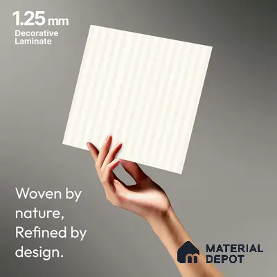 Marble Fluted LM 18349 8 ft x 4 ft Texture Finish Decorative Laminate - 1.25 mm | Suitable for TV Unit,Wardrobe, Kitchen Cabinets