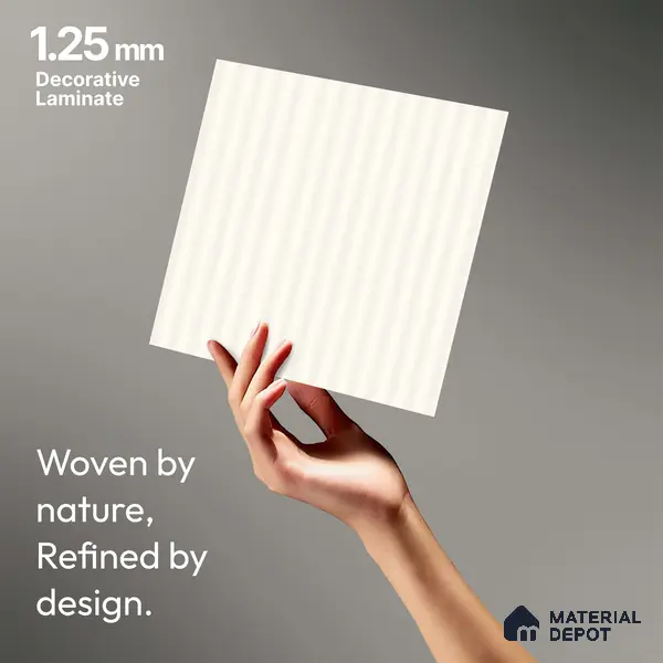 Marble Fluted LM 18349 8 ft x 4 ft Texture Finish Decorative Laminate - 1.25 mm | Suitable for TV Unit,Wardrobe, Kitchen Cabinets