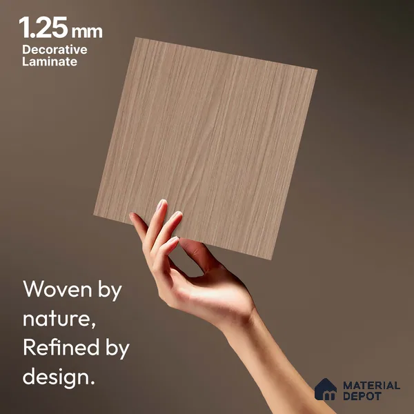 Wooden Fluted LM 18357 8 ft x 4 ft Texture Finish Decorative Laminate - 1.25 mm | Suitable for TV Unit,Wardrobe, Kitchen Cabinets