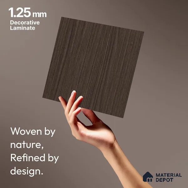 Wooden Fluted LM 18358 8 ft x 4 ft Texture Finish Decorative Laminate - 1.25 mm | Suitable for TV Unit,Wardrobe, Kitchen Cabinets