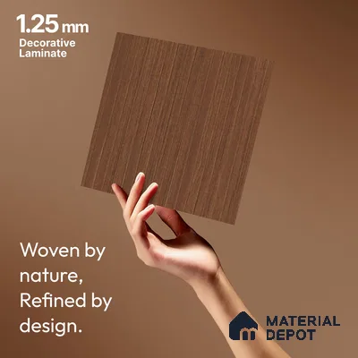 Wooden Fluted LM 18362 8 ft x 4 ft Texture Finish Decorative Laminate - 1.25 mm | Suitable for TV Unit,Wardrobe, Kitchen Cabinets