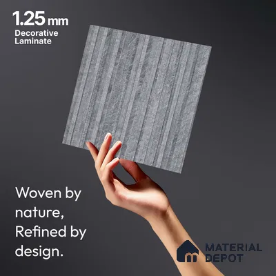 Marble Fluted LM 18365 8 ft x 4 ft Texture Finish Decorative Laminate - 1.25 mm | Suitable for TV Unit,Wardrobe, Kitchen Cabinets