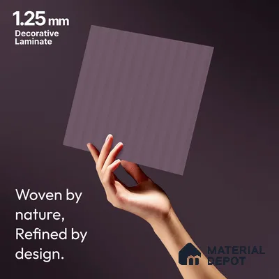 Deep Lavender Fluted Solid Color LM 18367 8 ft x 4 ft Texture Finish Decorative Laminate - 1.25 mm | Suitable for TV Unit,Wardrobe, Kitchen Cabinets
