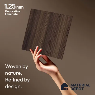 Wooden Fluted LM 18376 8 ft x 4 ft Texture Finish Decorative Laminate - 1.25 mm | Suitable for TV Unit,Wardrobe, Kitchen Cabinets