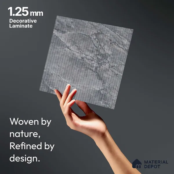 Marble Fluted LM 18381 8 ft x 4 ft Texture Finish Decorative Laminate - 1.25 mm | Suitable for TV Unit,Wardrobe, Kitchen Cabinets