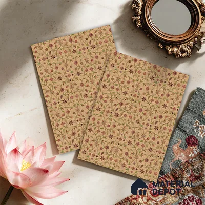 Brown Digital look LM 23943 Fulvatika Miniature Art 8 ft x 4 ft Texture Finish Decorative Laminate - 1 mm | Suitable for Living room,TV Unit, Highlighter Wall, Wardrobe, Feature Wall