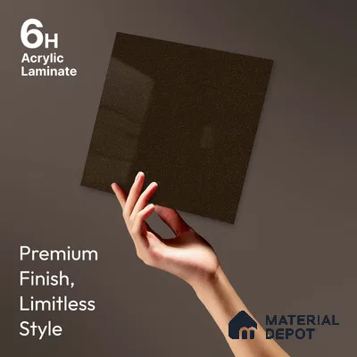 LM 23647 8 ft x 4 ft Sparkle High Gloss Finish Acrylic Laminate - 1.5 mm | Matching Edgeband Code EB 12106