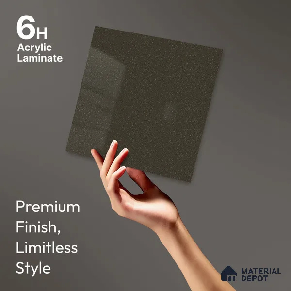 LM 23669 8 ft x 4 ft Sparkle High Gloss Finish Acrylic Laminate - 1.5 mm | Matching Edgeband Code EB 1405