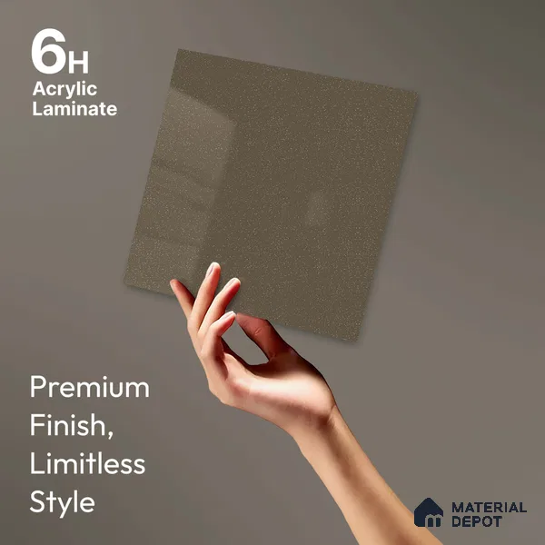 LM 23670 8 ft x 4 ft Sparkle High Gloss Finish Acrylic Laminate - 1.5 mm | Matching Edgeband Code EB 1406