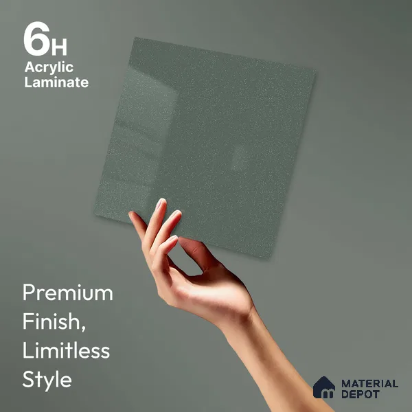 LM 23671 8 ft x 4 ft Sparkle High Gloss Finish Acrylic Laminate - 1.5 mm | Matching Edgeband Code EB 1407