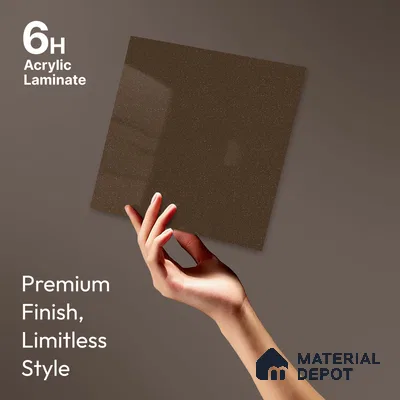 LM 23675 8 ft x 4 ft Sparkle High Gloss Finish Acrylic Laminate - 1.5 mm | Matching Edgeband Code EB 1412