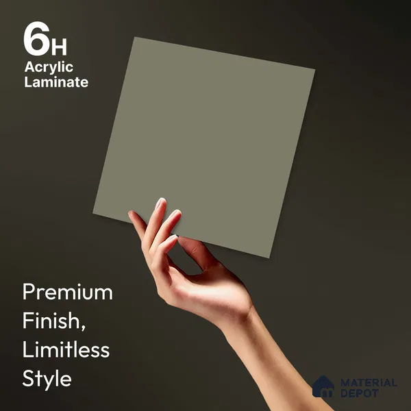 LM 23680 8 ft x 4 ft Solid Plain Matte Finish Acrylic Laminate - 1.5 mm | Suitable for Living Room, Kitchen, Office | Matching Edgeband Code EB 1105