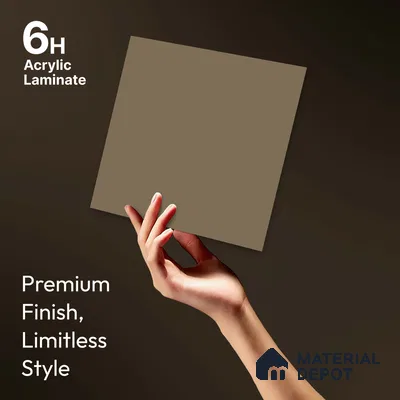 LM 23681 8 ft x 4 ft Solid Plain Matte Finish Acrylic Laminate - 1.5 mm | Suitable for Living Room, Kitchen, Office | Matching Edgeband Code EB 1112