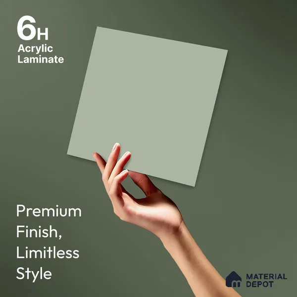 LM 23683 8 ft x 4 ft Solid Plain Matte Finish Acrylic Laminate - 1.5 mm | Suitable for Living Room, Kitchen, Office | Matching Edgeband Code EB 1120