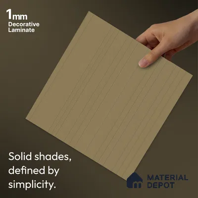 Caramel Brown Fluted Solid Color LM 24374 8 ft x 4 ft Texture Finish Decorative Laminate - 1 mm | Suitable for TV Unit,Wardrobe, Kitchen Cabinets