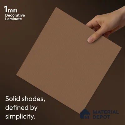 Brown Fabric Look LM 24399  8 ft x 4 ft Texture Finish Decorative Laminate - 1 mm | Suitable for TV Unit, Wardrobe, Kitchen Cabinets