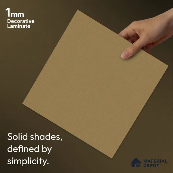 Brown Fabric Look LM 24400  8 ft x 4 ft Texture Finish Decorative Laminate - 1 mm | Suitable for TV Unit, Wardrobe, Kitchen Cabinets