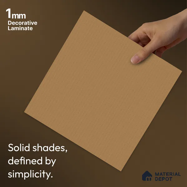 Brown Fabric Look LM 24404 8 ft x 4 ft Texture Finish Decorative Laminate - 1 mm | Suitable for TV Unit, Wardrobe, Kitchen Cabinets