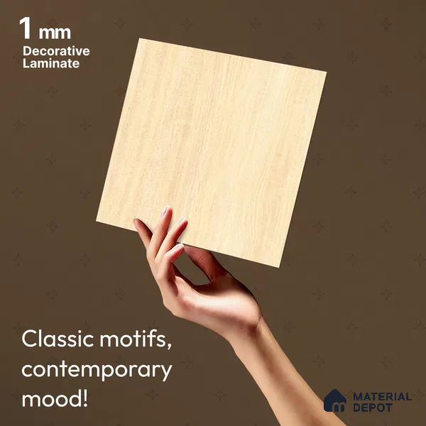 Wooden Look LM 14834 Negal Ashwood 8 ft x 4 ft Texture Finish Decorative Laminate - 1 mm | Suitable for TV Unit, Wardrobe, Kitchen Cabinets