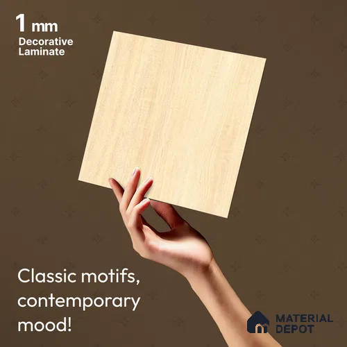 Wooden Look LM 14834 Negal Ashwood 8 ft x 4 ft Texture Finish Decorative Laminate - 1 mm | Suitable for TV Unit, Wardrobe, Kitchen Cabinets