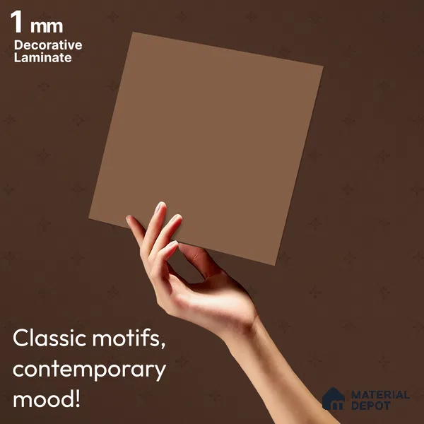 Red Solid Colors look LM 23960 Desert Tan 8 ft x 4 ft Matte Finish Decorative Laminate - 1 mm | Suitable for Living Room, Kitchen, Office