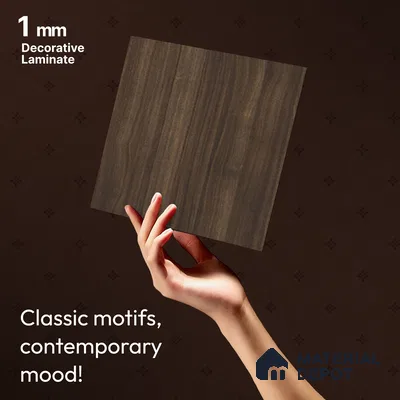 Wooden look LM 23963 Black Pine 8 ft x 4 ft Texture Finish Decorative Laminate - 1 mm | Suitable for Living room,TV Unit, Highlighter Wall, Wardrobe, Feature Wall
