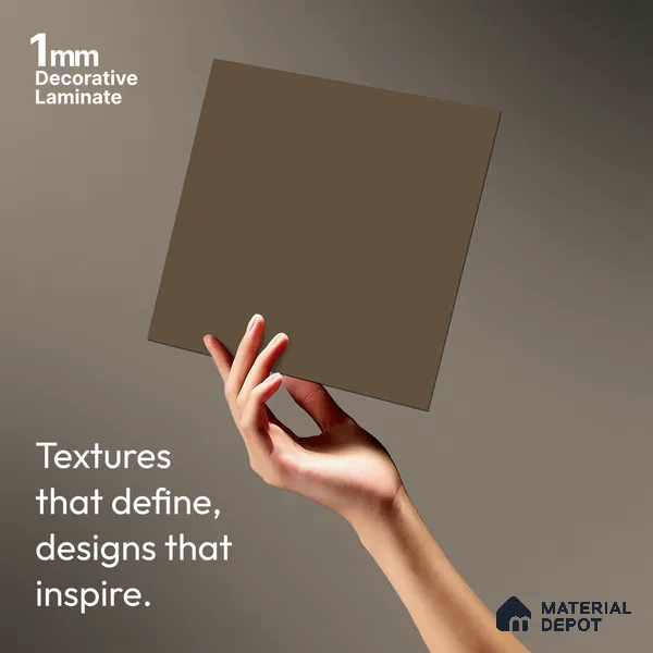 Vanilla Glaze Solid Colors Look SMT 511 8 ft x 4 ft Super Matte Finish Decorative Laminate - 1 mm | Suitable for Living Room, Kitchen, Office