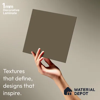Light Brown Solid Colors Look SMT 938 8 ft x 4 ft Super Matte Finish Decorative Laminate - 1 mm | Suitable for Living Room, Kitchen, Office