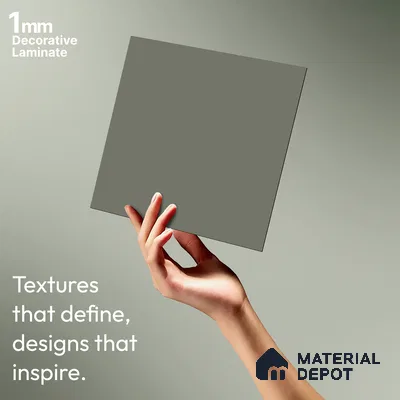 Fortnum & Mason Solid Colors Look SMT 912 8 ft x 4 ft Super Matte Finish Decorative Laminate - 1 mm | Suitable for Living Room, Kitchen, Office