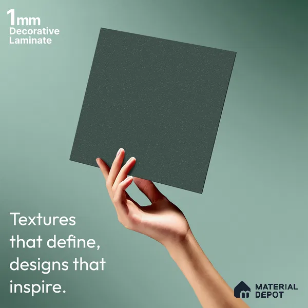 Sage Green Solid Colors Look SF 915 8 ft x 4 ft Suede Finish Decorative Laminate - 1 mm | Suitable for Living Room, Kitchen, Office