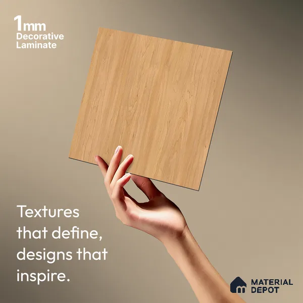 Wooden Look LM 10872 Catalonia Ruster 8 ft x 4 ft Texture Finish Decorative Laminate - 1 mm | Suitable for TV Unit, Wardrobe, Kitchen Cabinets
