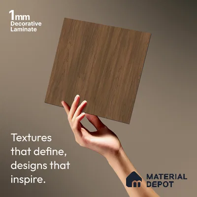 Wooden Look LM 10873 Catalonia Ruster Tan 8 ft x 4 ft Texture Finish Decorative Laminate - 1 mm | Suitable for TV Unit, Wardrobe, Kitchen Cabinets