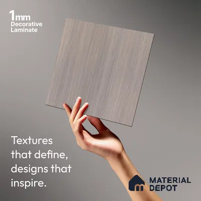 Wooden Look LM 10880 8 ft x 4 ft Texture Finish Decorative Laminate - 1 mm | Suitable for TV Unit, Wardrobe, Kitchen Cabinets