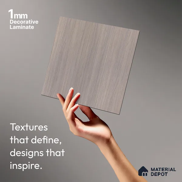Wooden Look LM 10880 8 ft x 4 ft Texture Finish Decorative Laminate - 1 mm | Suitable for TV Unit, Wardrobe, Kitchen Cabinets