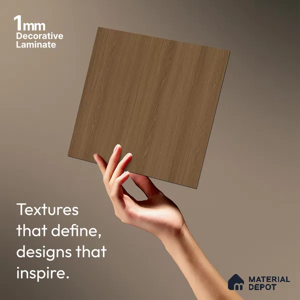 Wooden Look LM 10886 Tamo Wood 8 ft x 4 ft Texture Finish Decorative Laminate - 1 mm | Suitable for TV Unit, Wardrobe, Kitchen Cabinets