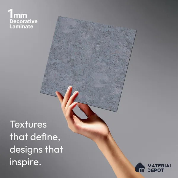 Stone Look LM 10900 8 ft x 4 ft Texture Finish Decorative Laminate - 1 mm | Suitable for TV Unit, Wardrobe, Kitchen Cabinets