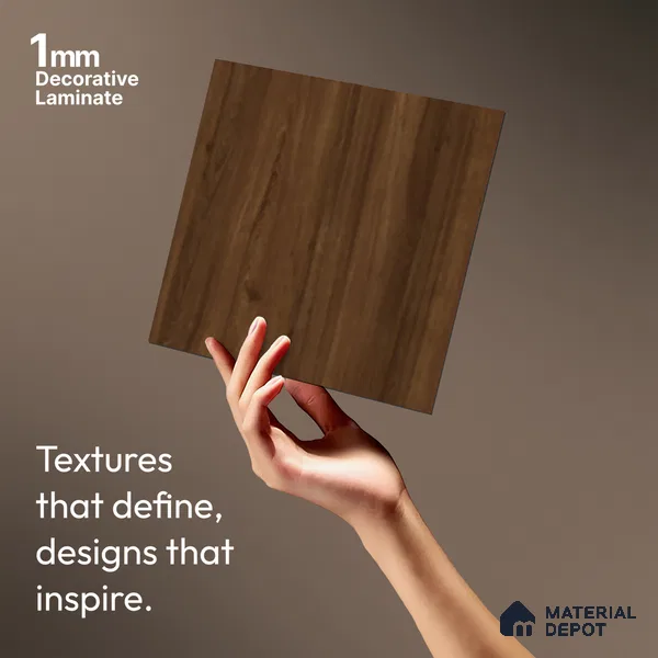 Wooden Look LM 10901 Sumatra Maple 8 ft x 4 ft Texture Finish Decorative Laminate - 1 mm | Suitable for TV Unit, Wardrobe, Kitchen Cabinets