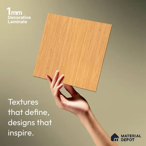 Wooden Look LM 10920 8 ft x 4 ft Texture Finish Decorative Laminate - 1 mm | Suitable for TV Unit, Wardrobe, Kitchen Cabinets