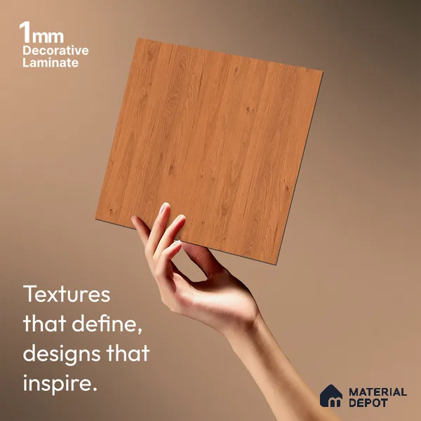 Wooden Look LM 10921 Compania Oak 8 ft x 4 ft Texture Finish Decorative Laminate - 1 mm | Suitable for TV Unit, Wardrobe, Kitchen Cabinets