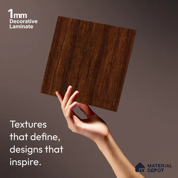 Wooden Look LM 10929 Chestnut Oak 8 ft x 4 ft Texture Finish Decorative Laminate - 1 mm | Suitable for TV Unit, Wardrobe, Kitchen Cabinets