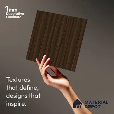 Wooden Look LM 10932 Antique Wood 8 ft x 4 ft Texture Finish Decorative Laminate - 1 mm | Suitable for TV Unit, Wardrobe, Kitchen Cabinets