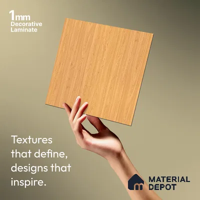 Wooden Look LM 10939 Embi Pine 8 ft x 4 ft Texture Finish Decorative Laminate - 1 mm | Suitable for TV Unit, Wardrobe, Kitchen Cabinets