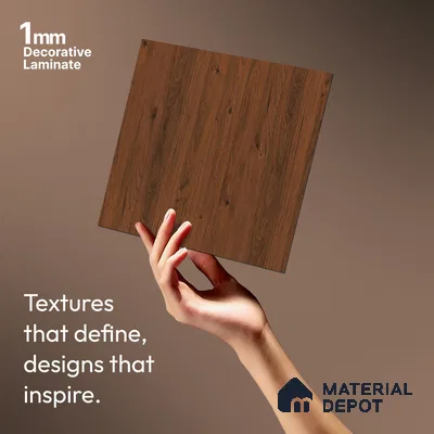Wooden Look LM 10941 Blonde Base 8 ft x 4 ft Texture Finish Decorative Laminate - 1 mm | Suitable for TV Unit, Wardrobe, Kitchen Cabinets