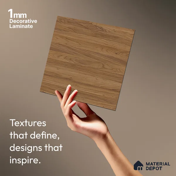 Wooden Look LM 10945 Natrual Delight 8 ft x 4 ft Texture Finish Decorative Laminate - 1 mm | Suitable for TV Unit, Wardrobe, Kitchen Cabinets