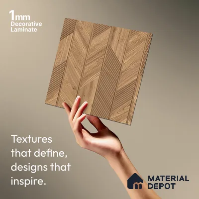 Wooden Look LM 20185 8 ft x 4 ft Texture Finish Decorative Laminate - 1 mm | Suitable for TV Unit, Wardrobe, Kitchen Cabinets